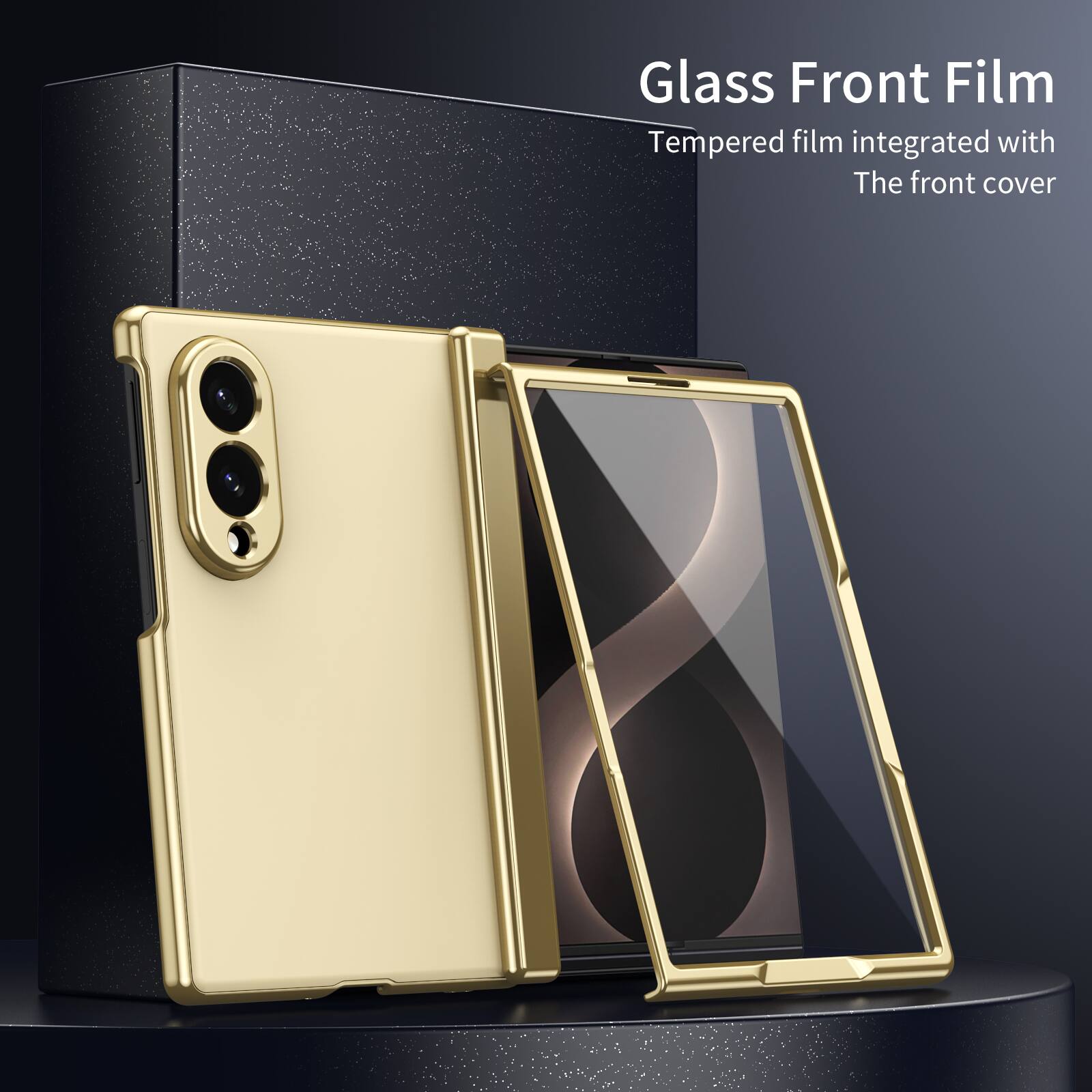 Glass Front Film  
Tempered film integrated with The front cover