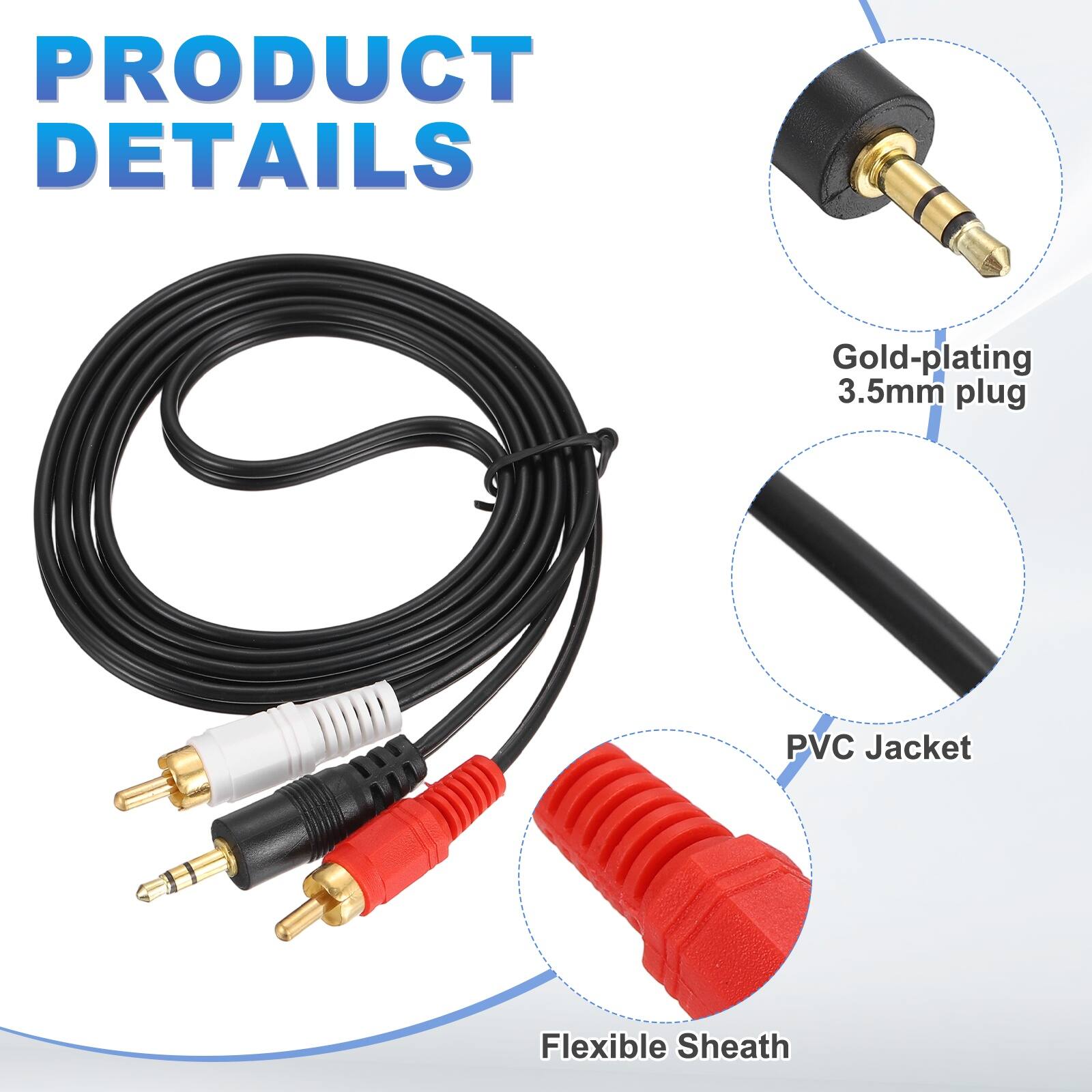 PRODUCT DETAILS

- Gold-plating 3.5mm plug
- PVC Jacket
- Flexible Sheath