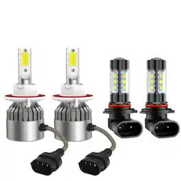 Home Collection - 8000K LED Headlight Hi/Lo + Fog Light 4-Bulb Combo Kit for 2004–2014 Ford F-150