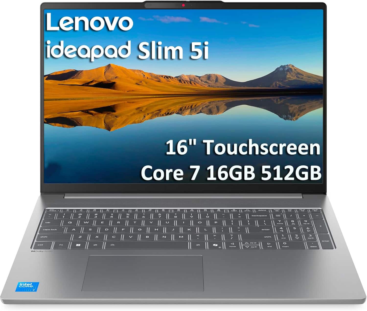 Lenovo - IdeaPad Slim 5i Touchscreen Laptop - 16" FHD+ - Intel Core 7 240H with 16GB Memory - 512GB SSD - Backlit - Windows 11 - Luna Grey
