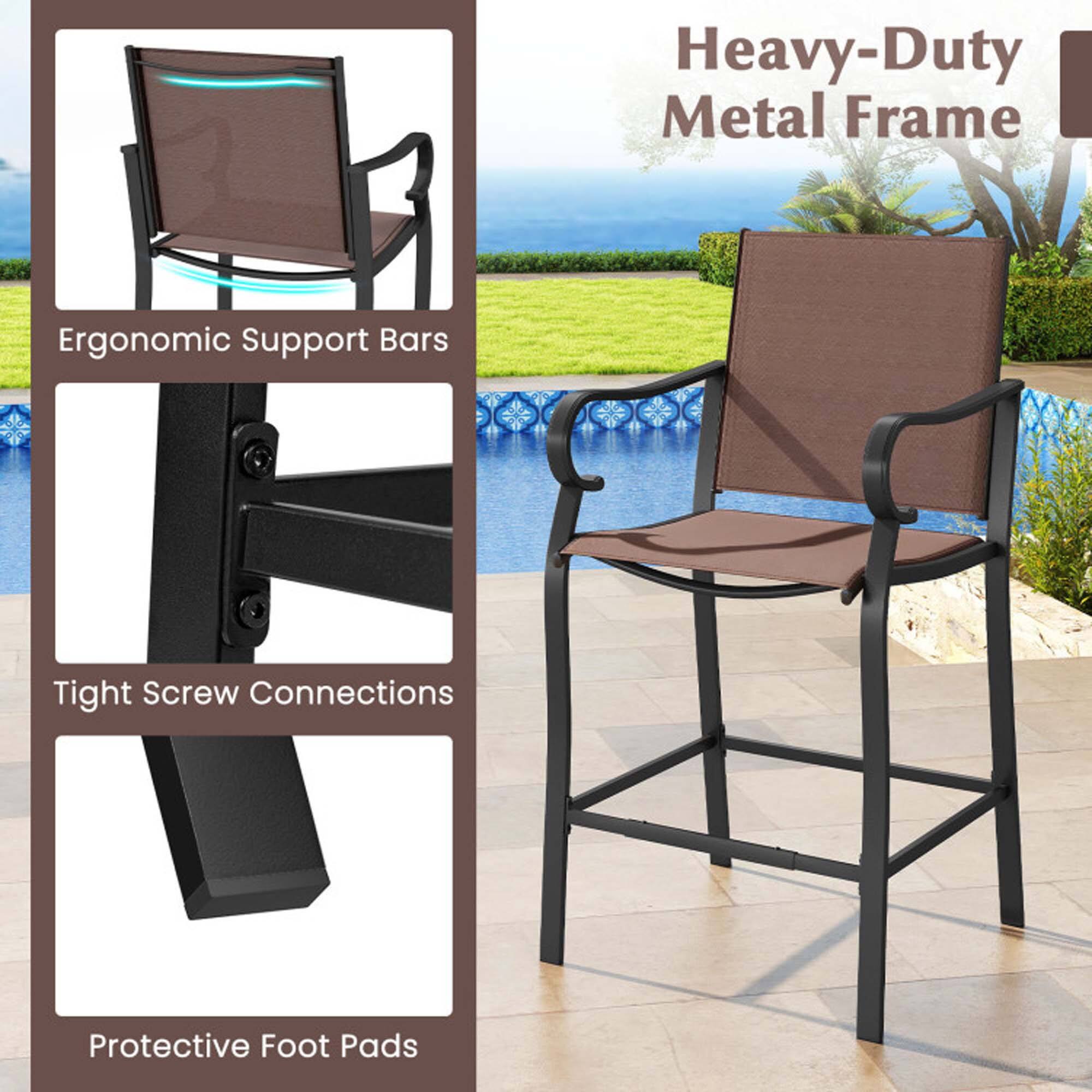 Heavy-Duty Metal Frame  
Ergonomic Support Bars  
Tight Screw Connections  
Protective Foot Pads