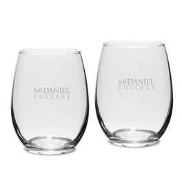 Jardine - McDaniel Green Terror 15oz. 2-Piece Stemless Wine Glass Set - Multicolor
