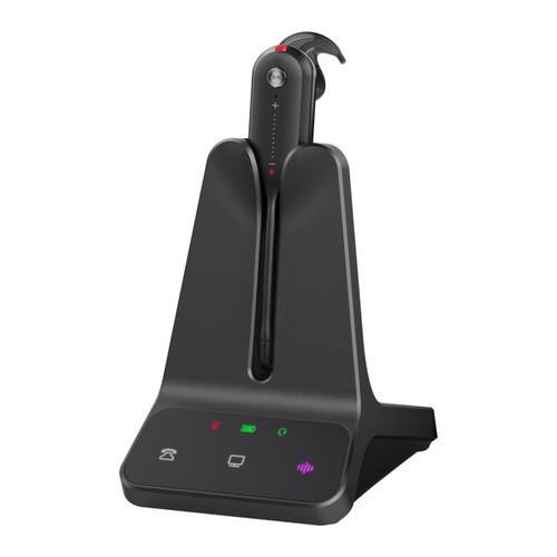 Angle. Yealink - Yealink 1208711 DECT Mono Wireless Headset WH63 E2 Teams Certified - Black.
