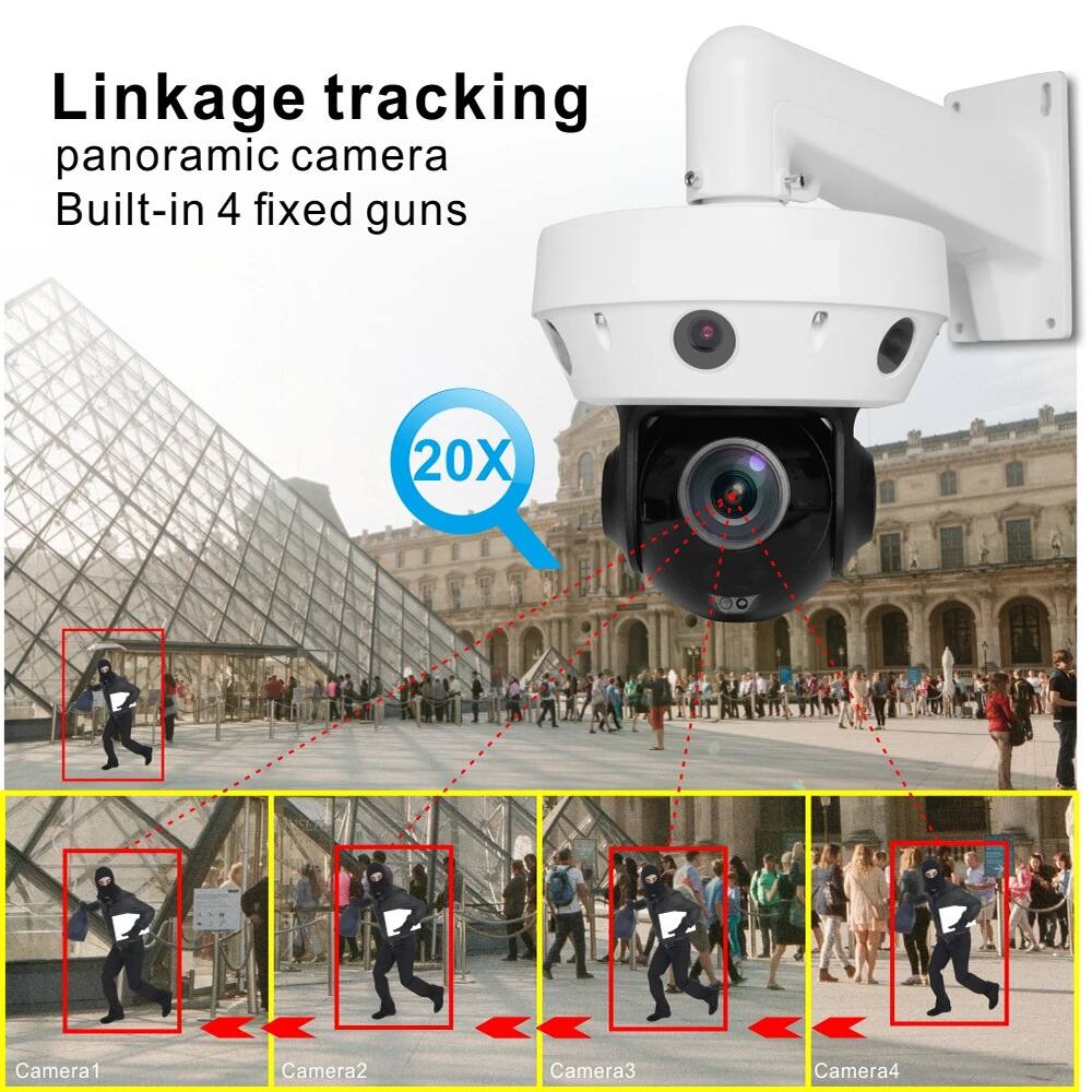 Linkage tracking panoramic camera  
Built-in 4 fixed guns  

Camera1  
Camera2  
Camera3  
Camera4
