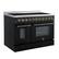 Left. Forno Appliances - Paolo 6.7 Cu. Ft. Freestanding Electric True Convection Range - Black.