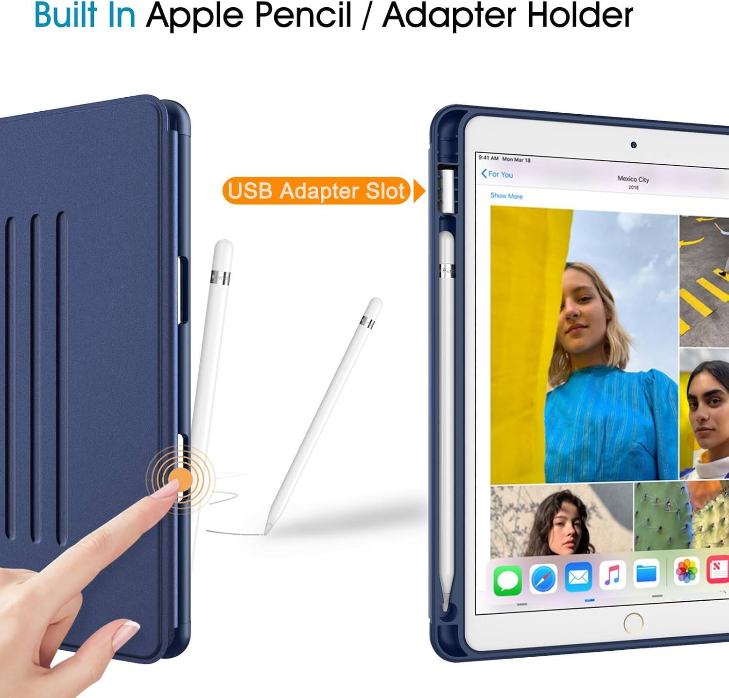 Built In Apple Pencil / Adapter Holder

9:41 AM Mon Mar 18

USB Adapter Slot

For You

Show More

Mexico City 2018