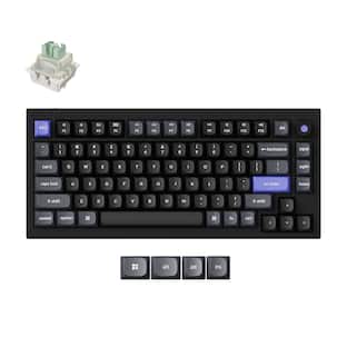 Keychron Q1HE 75% Custom Wireless RGB Mechanical Keyboard with Keychron Q1HE 75% Custom Wireless RGB Mechanical Keyboard with