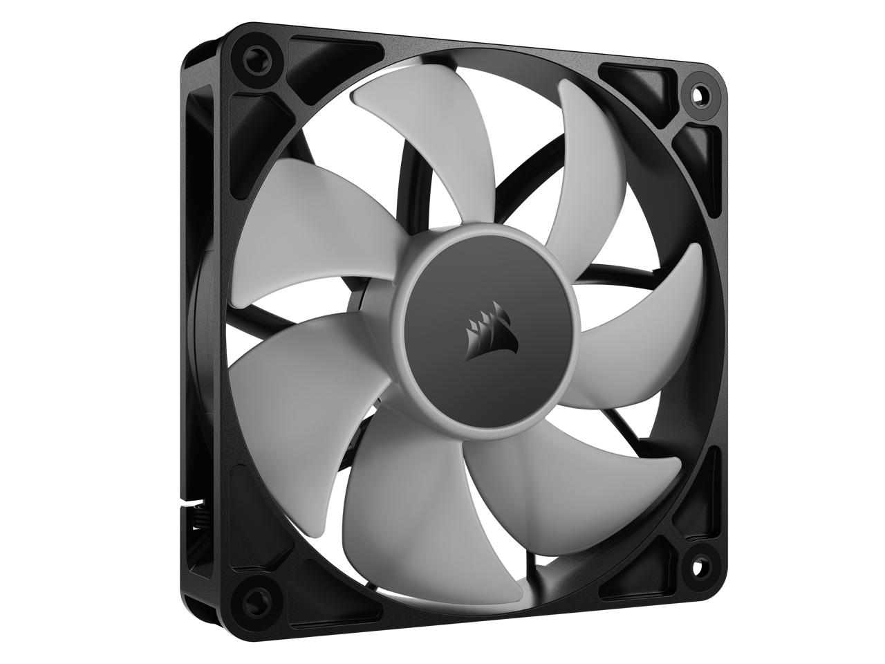 Alt View 7. CORSAIR - CORSAIR RS120 ARGB PWM Fan - Daisy-Chain PWM/ARGB - AirGuide Cooling - Magnetic Bearing - RGB.