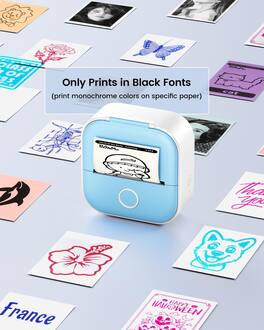 Phomemo - T02 LABEL MAKER Bluetooth Mini Sticker PRINTER for Study Notes and Craft Stickers - Green