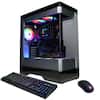 Front. CyberPowerPC - Gaming Desktop - AMD Ryzen 7 7800X3D - NVIDIA GeForce RTX 5070 Ti 16GB - 32GB DDR5 - 2TB PCIe 4.0 SSD - Black.