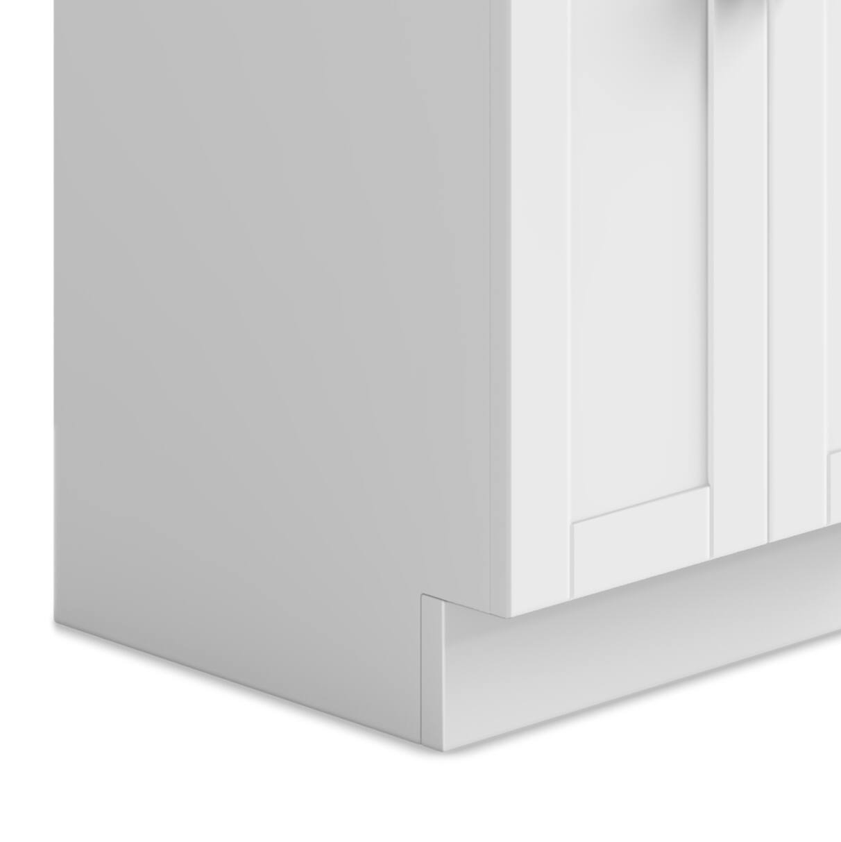 Alt View 5. Simpli Home - Hennessy  All-in-One 20-inch Utility Sink & Cabinet - Pure White.