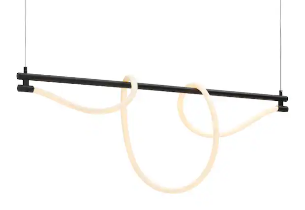 Front. Hivvago - Adder Ceiling Lamp Black - Black.