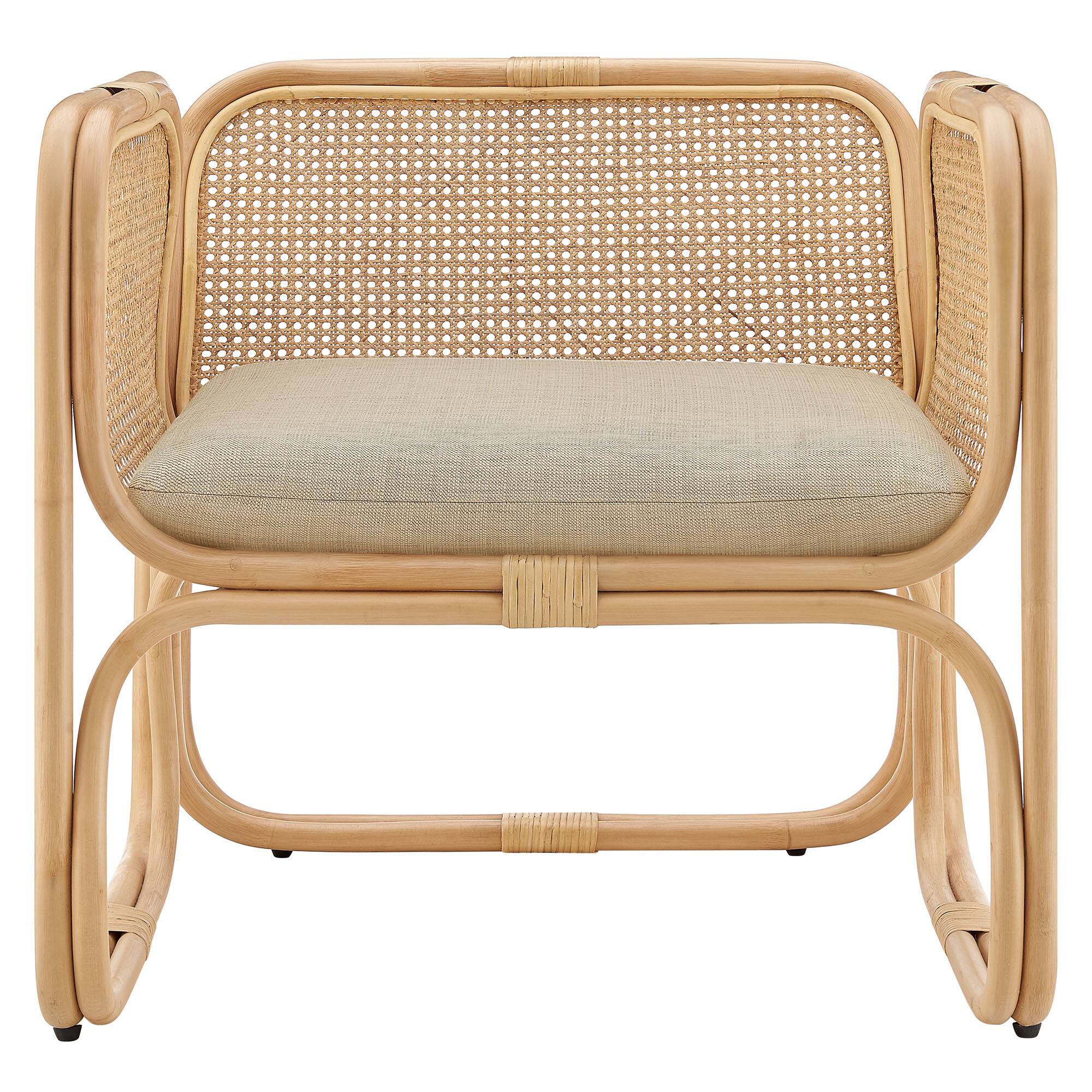 Alt View 4. Modway - Ellis Natural Rattan Accent Armchair by Modway - Natural.