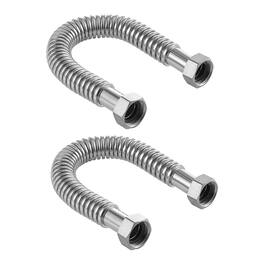 VEVOR - Water Heater Kit, 18 Inch Length Water Heater Flex Connector, Waters Heaters Installation Kit - Silver