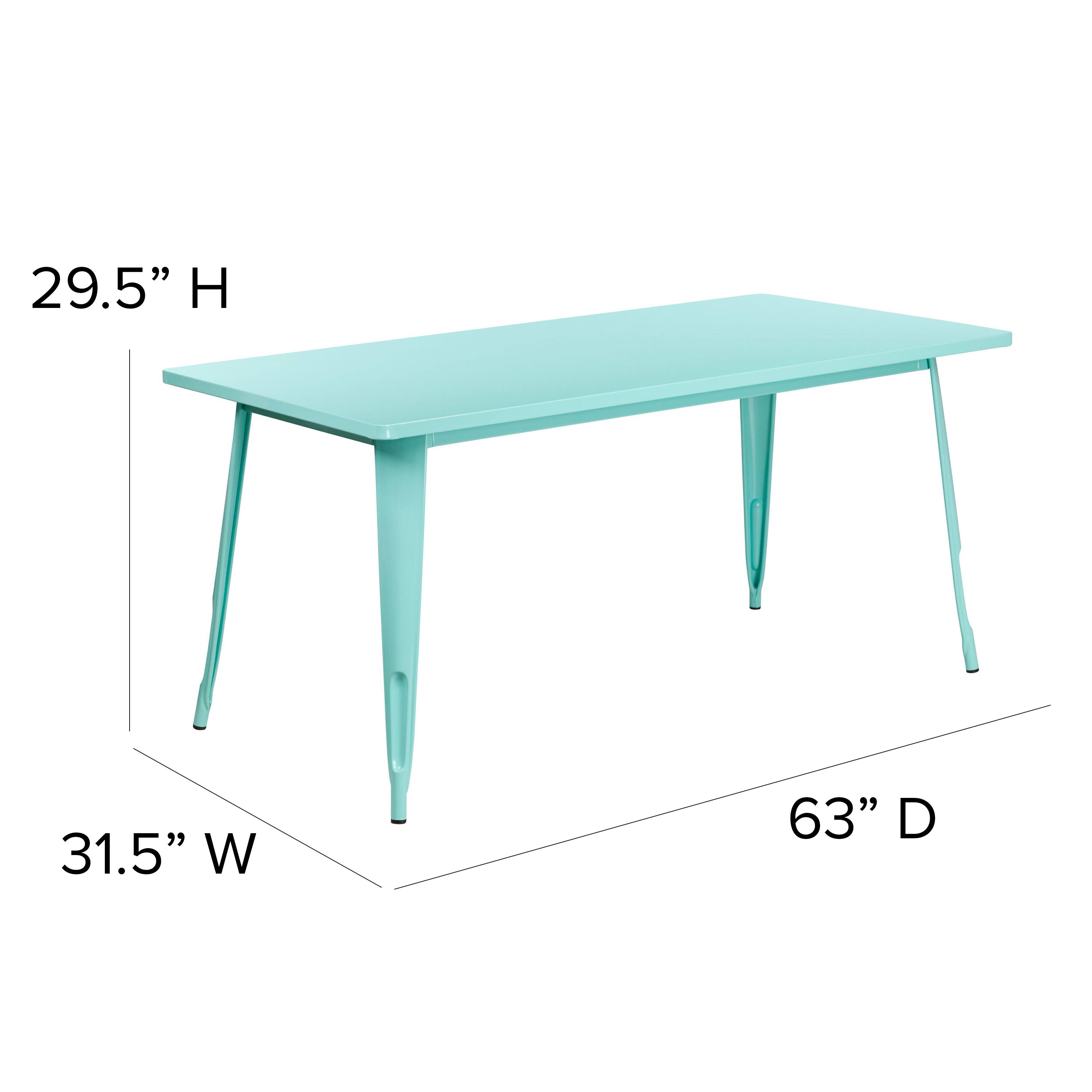 29.5" H  
31.5" W  
63" D