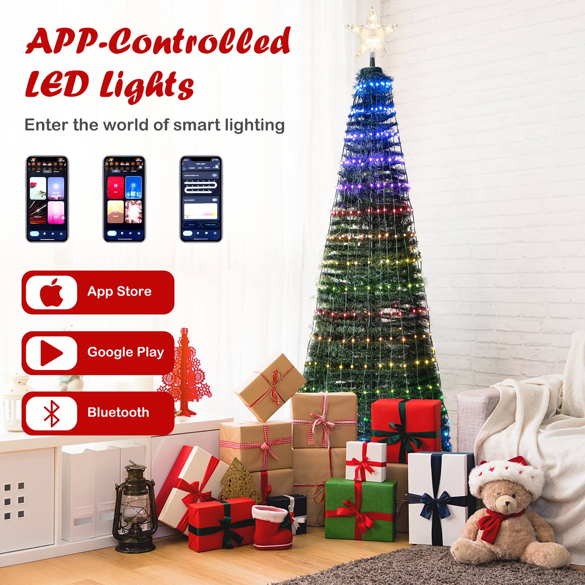 Enter the world of smart lighting with APP-Controlled LED Lights. Available on the App Store and Google Play, as well as with Bluetooth connectivity.