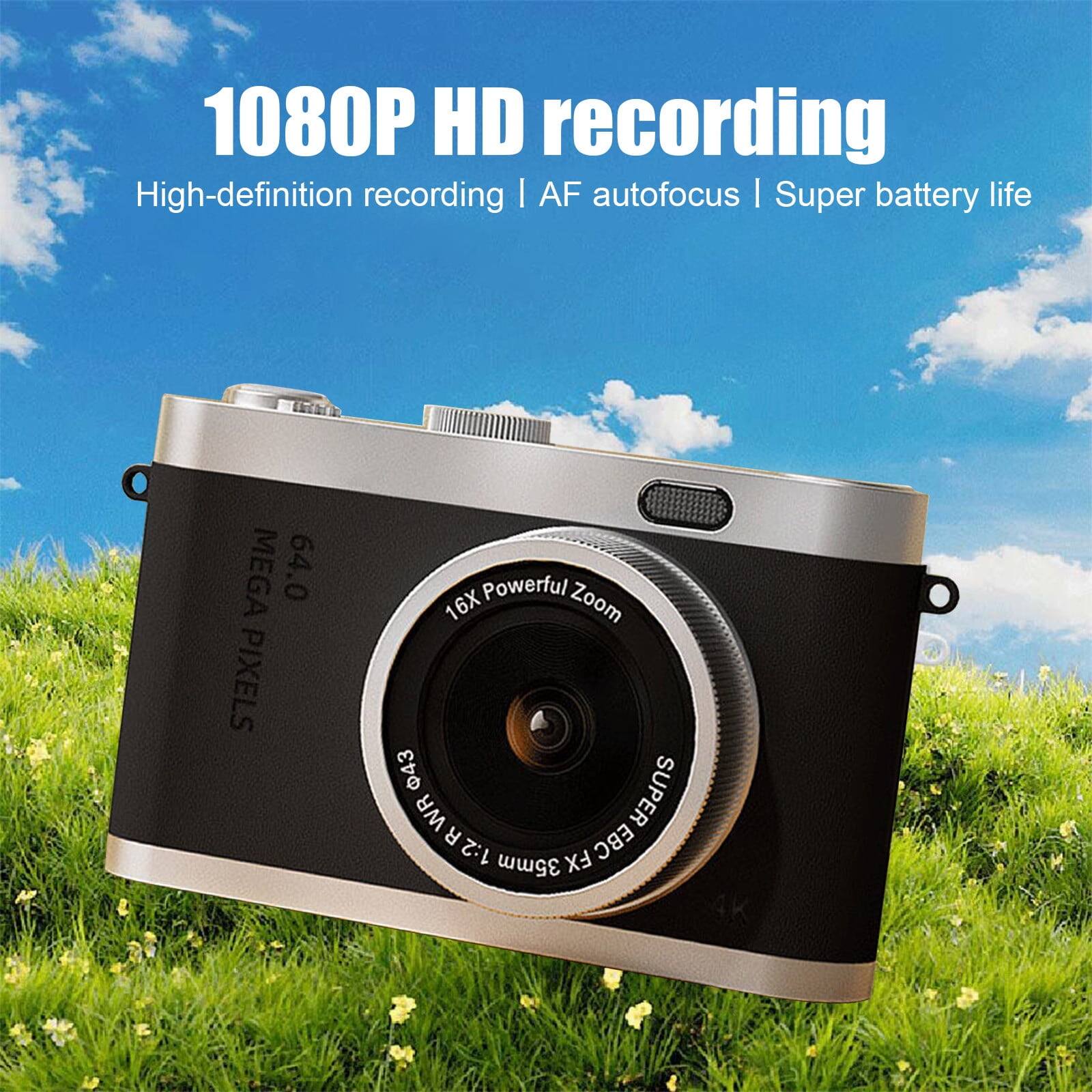 1080P HD recording  
High-definition recording | AF autofocus | Super battery life  
64.0 MEGA PIXELS  
16X Powerful Zoom  
35mm 1:2.8-5.6  
SUPER WR EBC  
4K