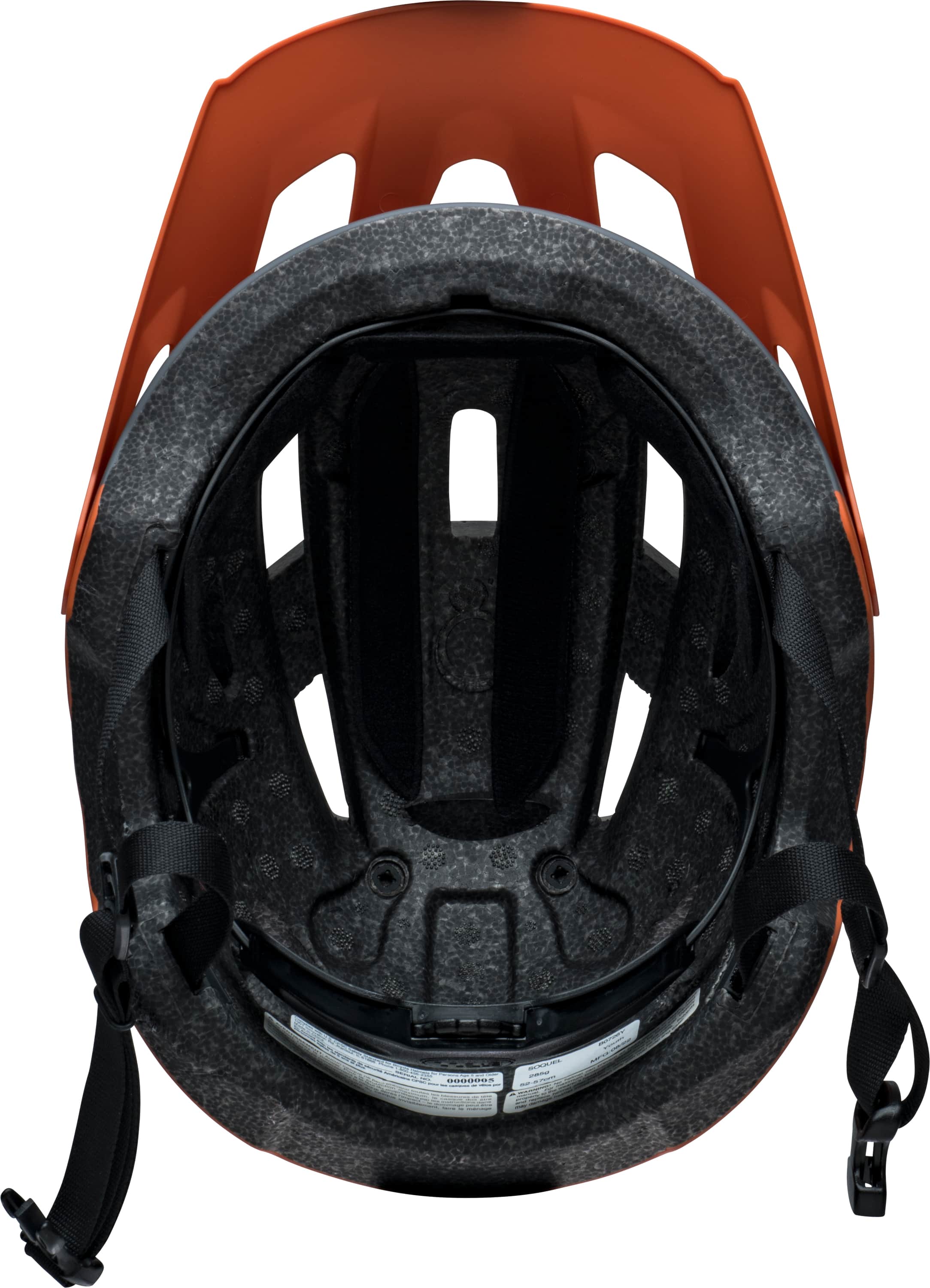 Alt View 14. Bell - Soquel Helmet for Bike and Scooter - BATTLESHIP NARDO/BURNT ORANGE.
