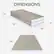 DIMENSIONS 12" x 53" x 4" x 25" x 75"
