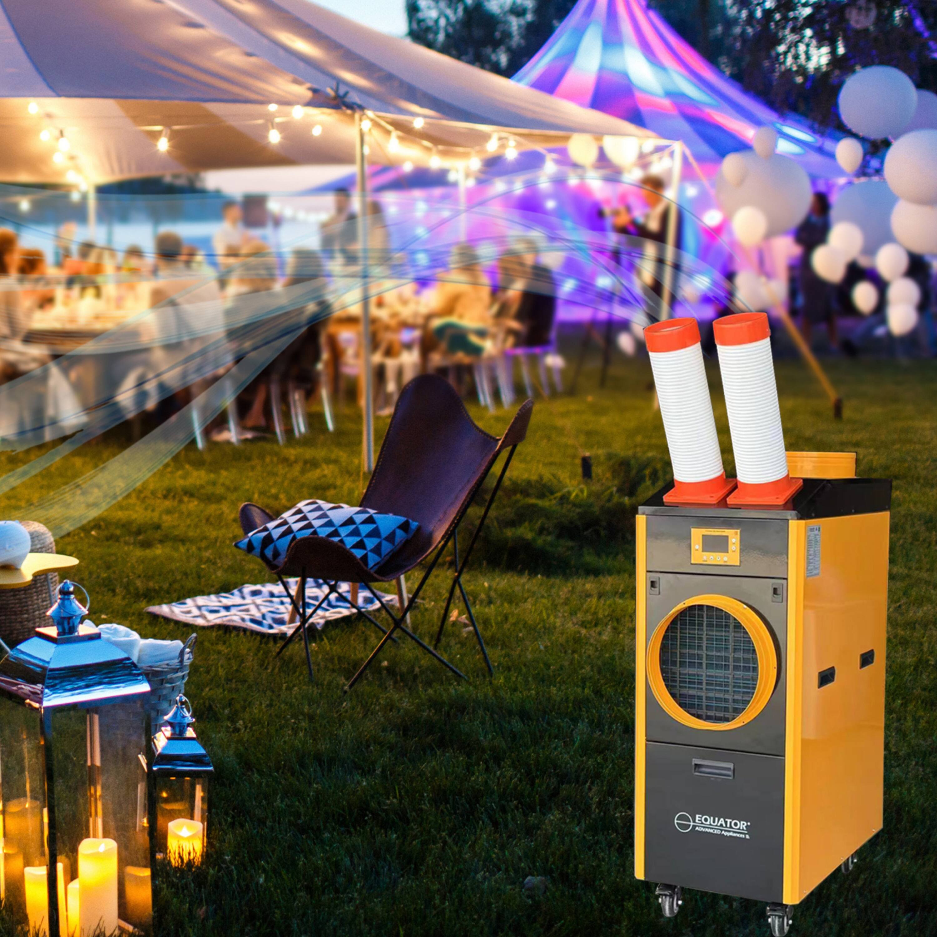 Alt View 10. Equator - Equator Pro 18000 BTU Portable Air Conditioner & Heater 1000 sq ft. IP24 Indoor/Outdoor, Commercial & Garage 110V - Yellow.