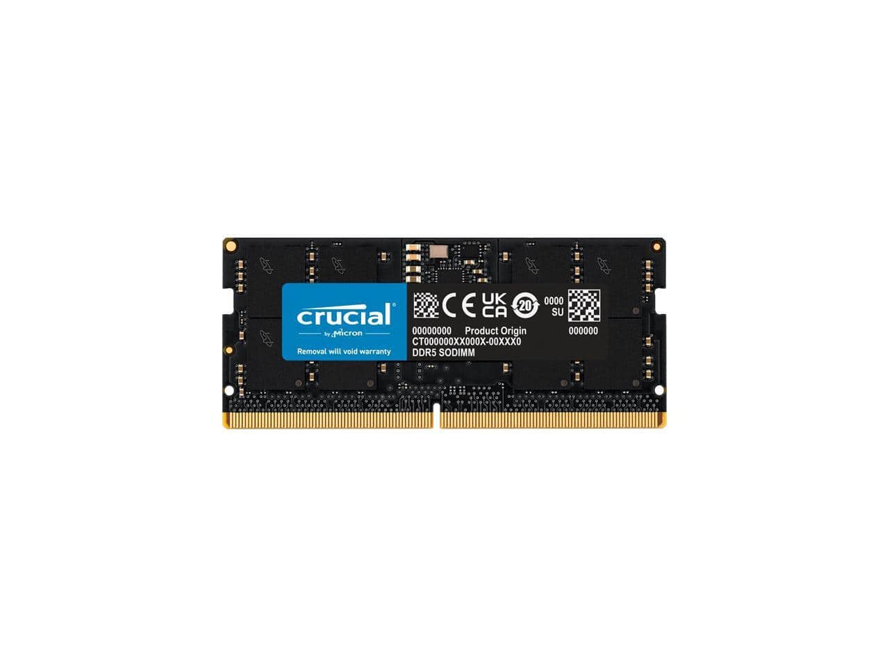 Crucial 32GB 262 Pin DDR5 SO DIMM DDR5 4800 (PC4 38400) Laptop