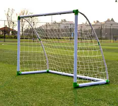 Front. Winado - Soccer Goal 6x4 Portable Soccer Nets, Easy to Assemble PVC Frame, Design for Backyard Practice and Fun for Teens - White.