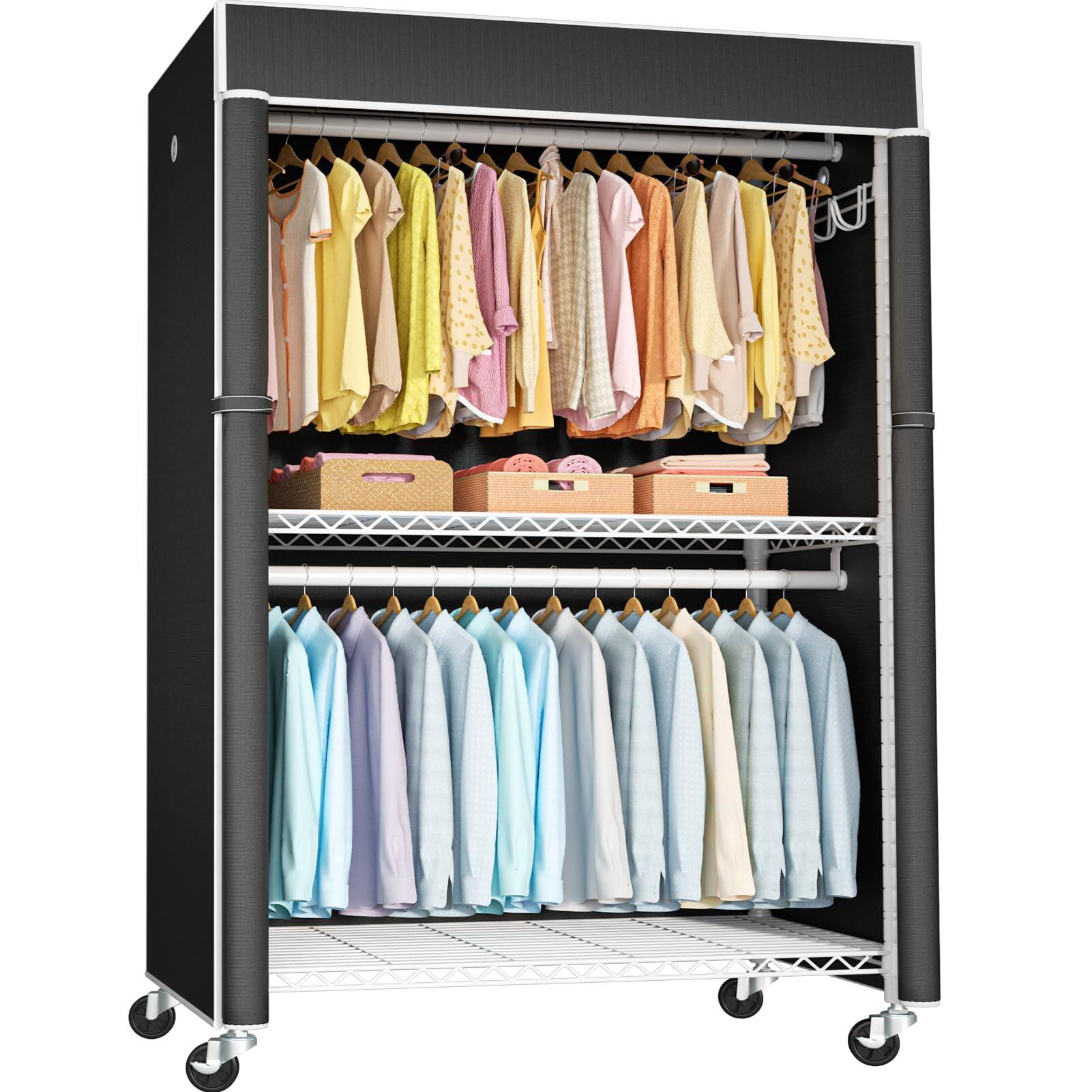 White Rack with Black Cover