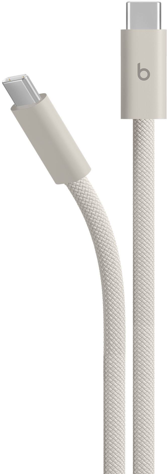 Alt View 1. Beats - 10' 240W USB-C to USB-C Braided Cable - Surge Stone.