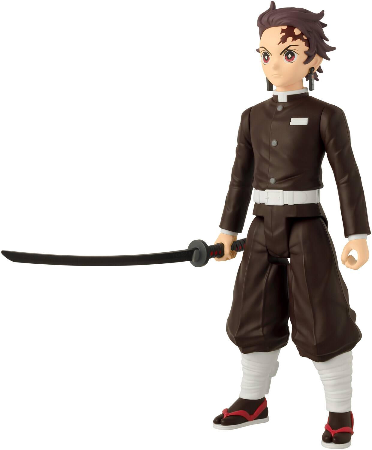 Alt View 1. Bandai - Demon Slayer - Anime Heroes: Mega - Tanjiro Kamado 12" Action Figure   - COLLECTIBLES - Multicolor.