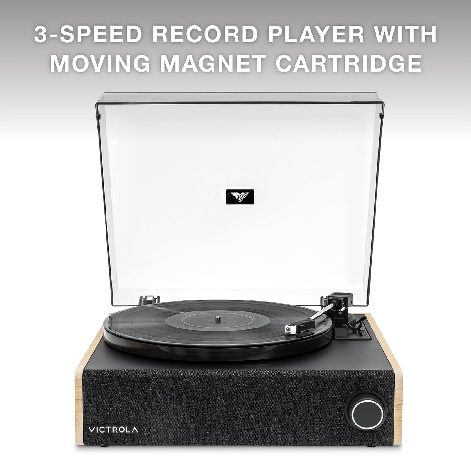 3-SPEED RECORD PLAYER WITH MOVING MAGNET CARTRIDGE
VICTROLA