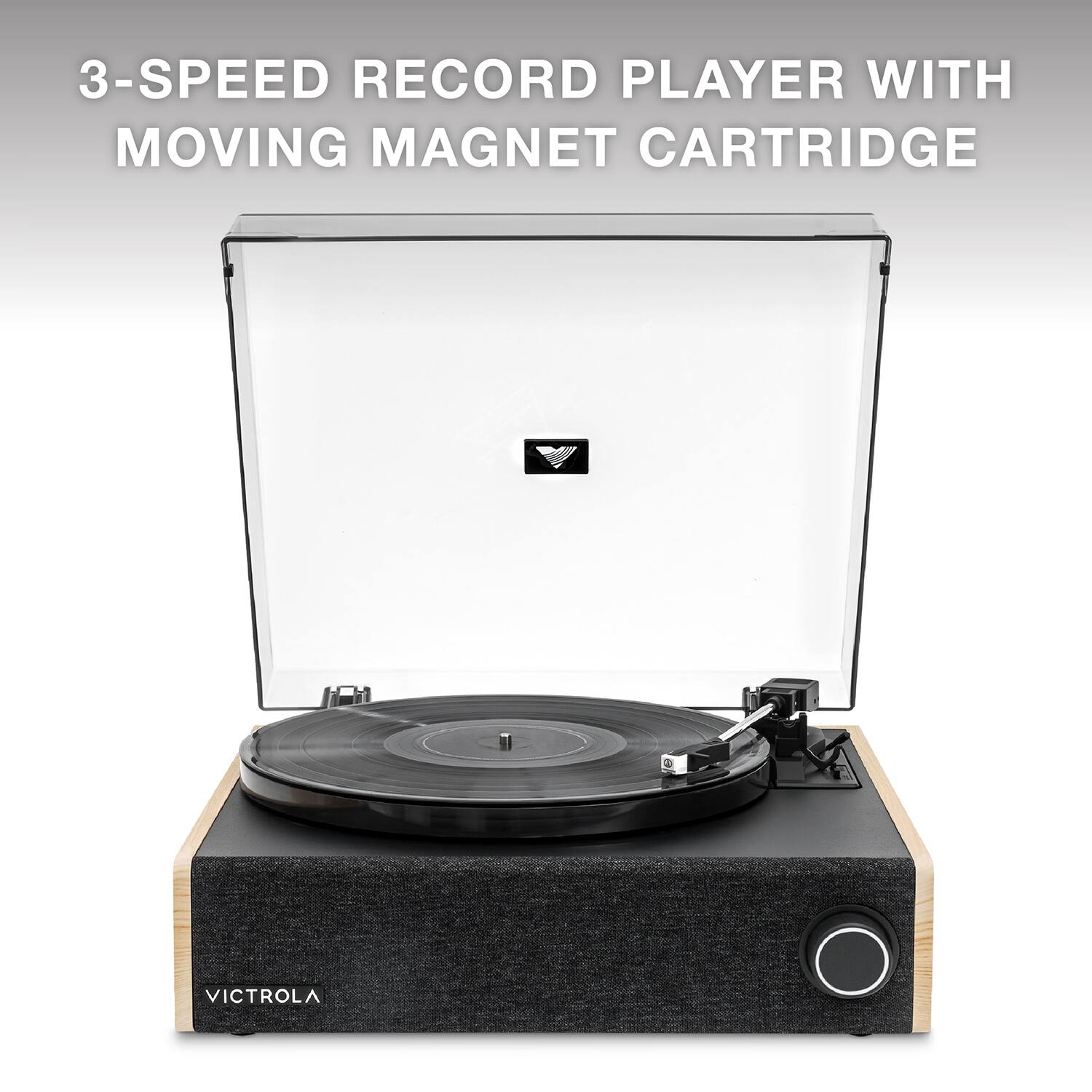 3-SPEED RECORD PLAYER WITH MOVING MAGNET CARTRIDGE

VICTROLA