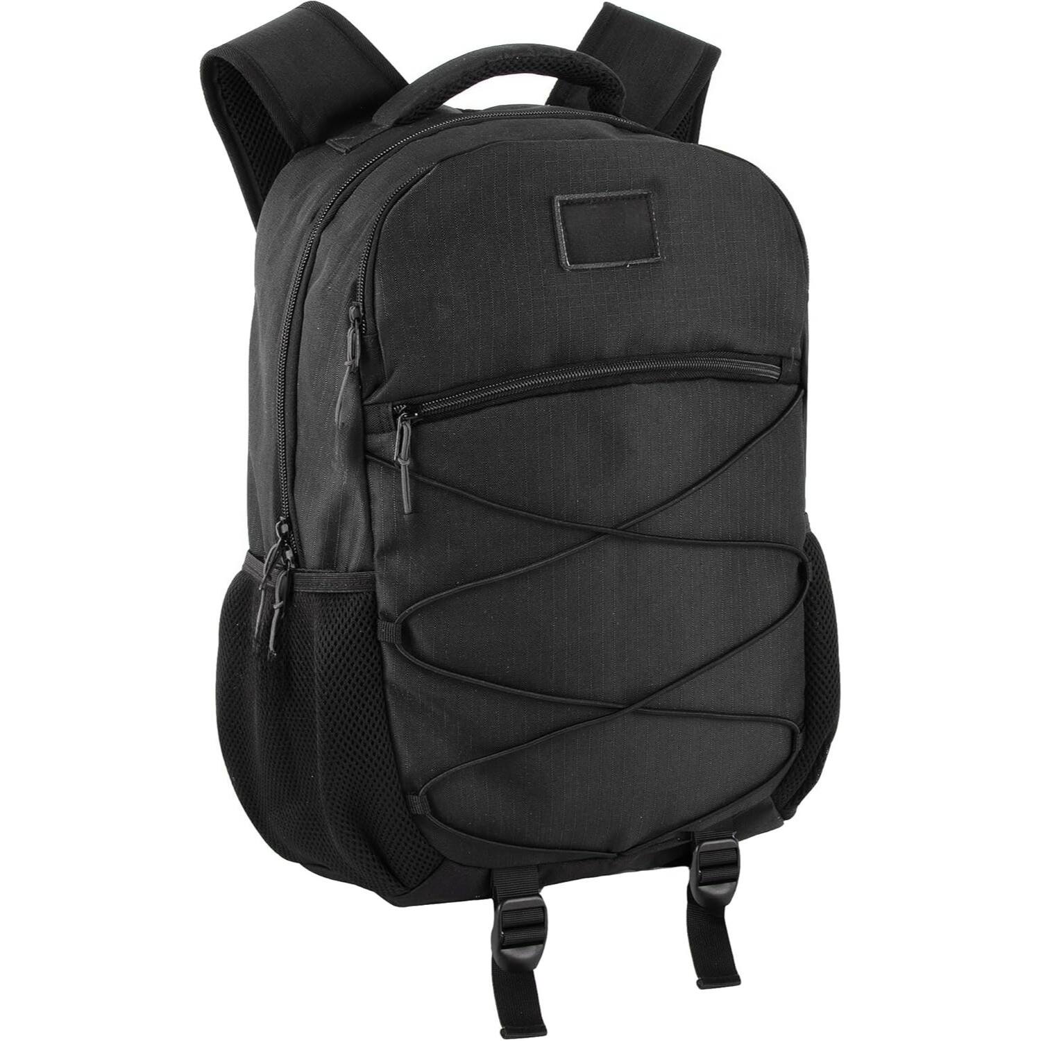 Front. ZUQIETA - ZUQIETA 25L Multi-Use Backpack for 18" Laptop - Hiking, Work & Travel, Black - Black.