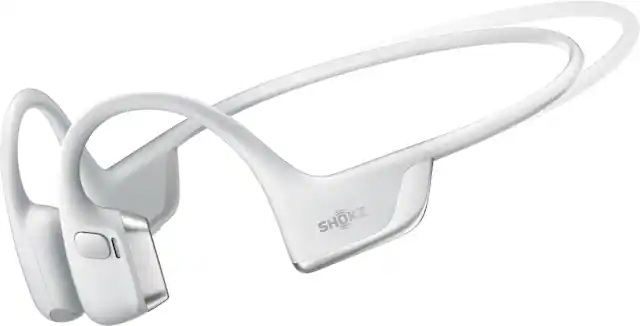 Front. Shokz - OpenRun Pro 2 Mini Wireless Bone Conduction Open-Ear Bluetooth Sports Headphones - Silver.