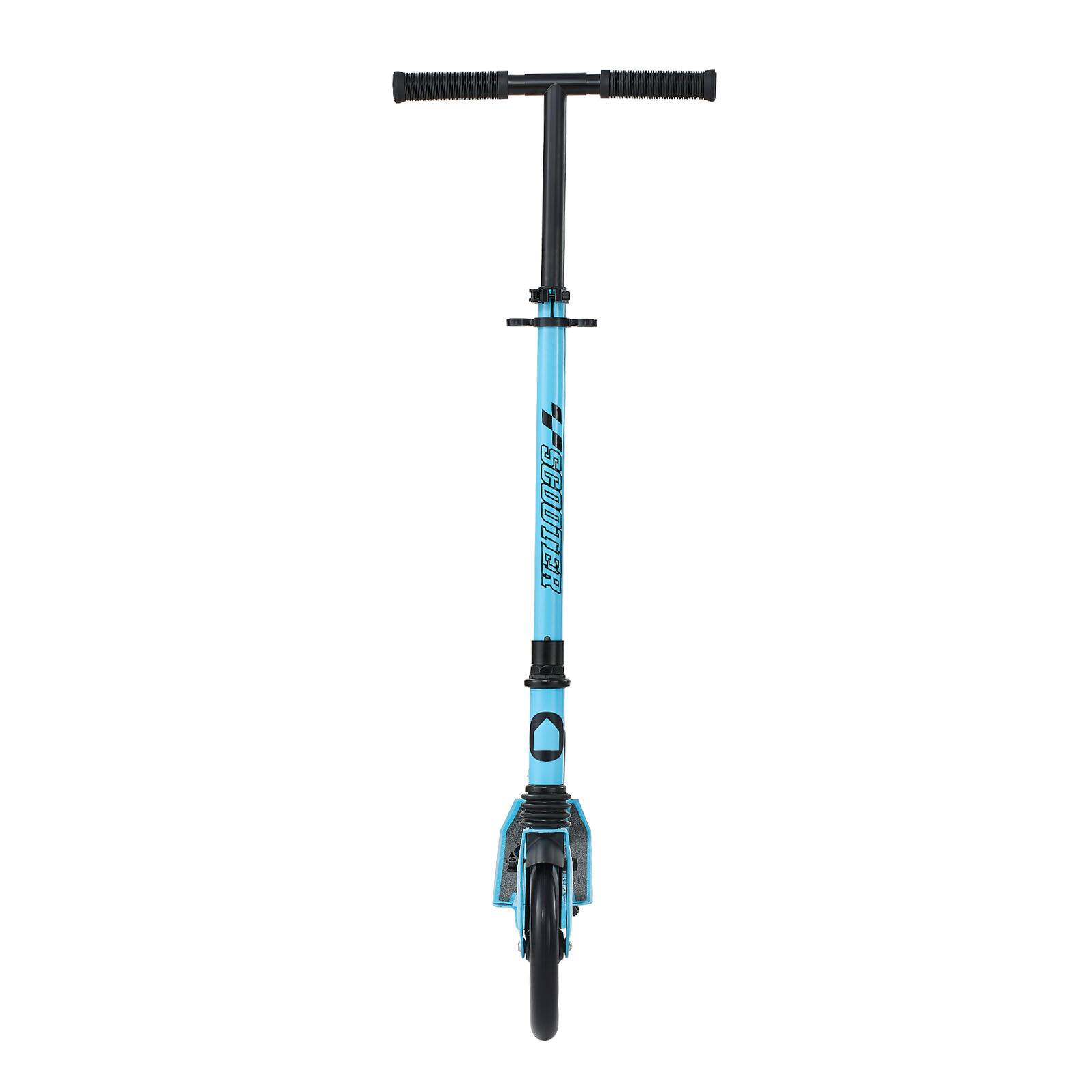 Alt View 5. VEVOR - Kick Scooter for Kids Ages 8+, Teens & Adults, 2-Wheel Toddler Scooter with Adjustable Height Handlebar - Blue + Black.