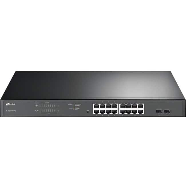 TP-Link - TL-SG1218MPE - JetStream 16-Port Gigabit Easy Smart PoE/PoE+ Switch - Easy Smart Managed - 16 PoE+ Ports @250W - Unknown
