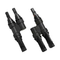 Renogy - Solar Y Connectors MMF+FFM Pair - Black - Front_Zoom