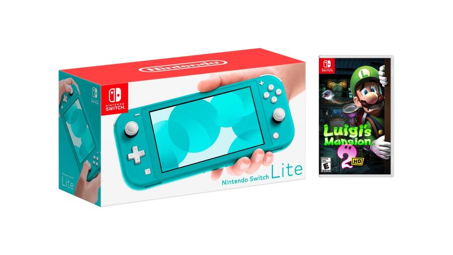 Switch Lite Turquoise Luigi's Mansion Bundle Nintendo Switch