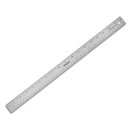 Staples - 18" Stainless Steel Ruler with Non Slip Cork Base (51899) - Gray/Silver