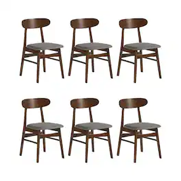 New Classic Furniture - Morocco Dark Solid Wood Dining Chair (Set of 6) - Gray
