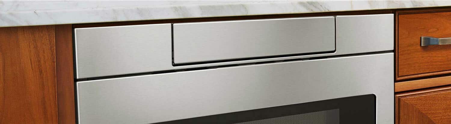 Alt View 17. Sharp - 1.2 Cu. Ft. Built-in Microwave Drawer with Sensor Cooking - Stainless Steel.