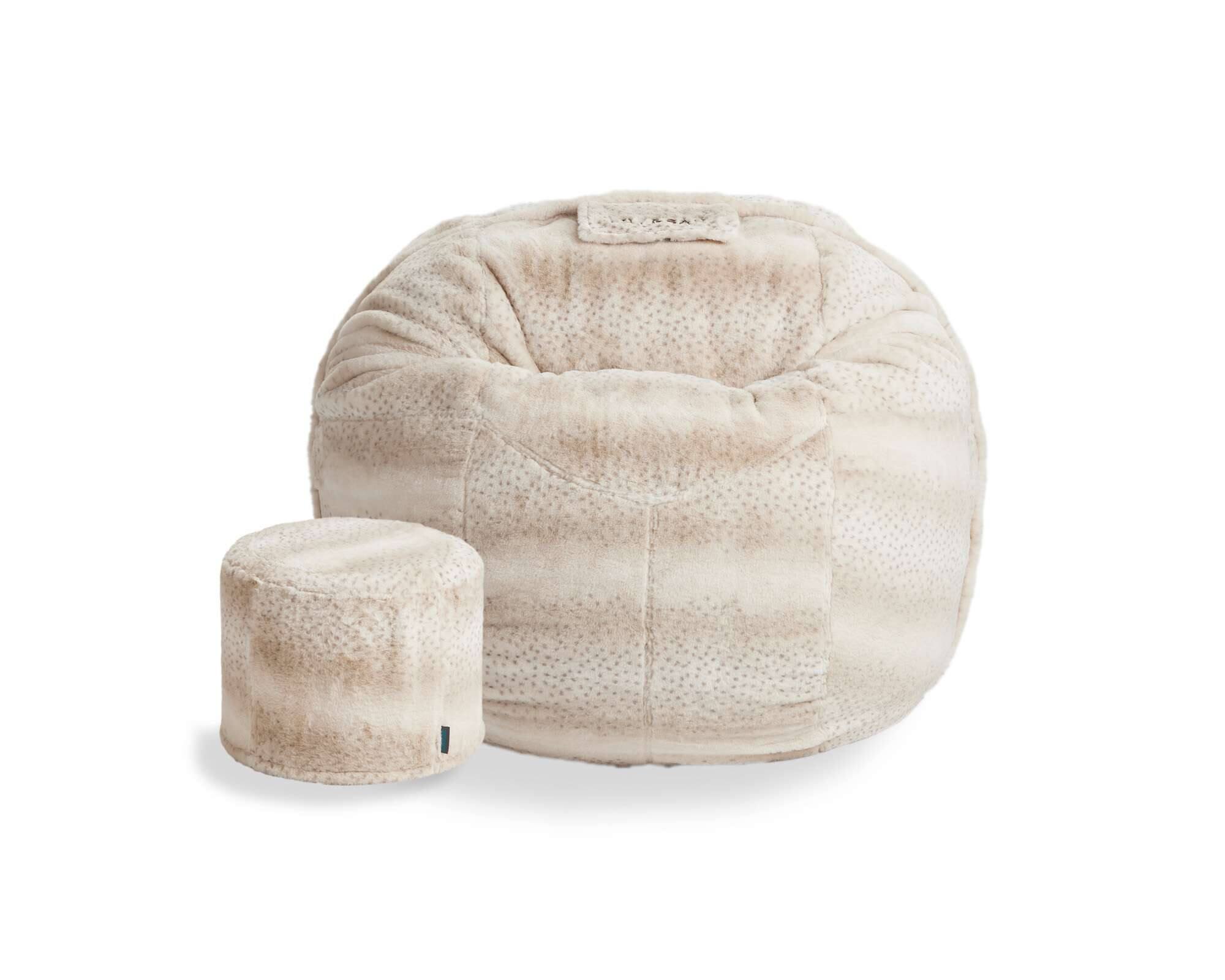 Lovesac - Moviesac Bundle - Snow Leopard Phur - Front_Zoom