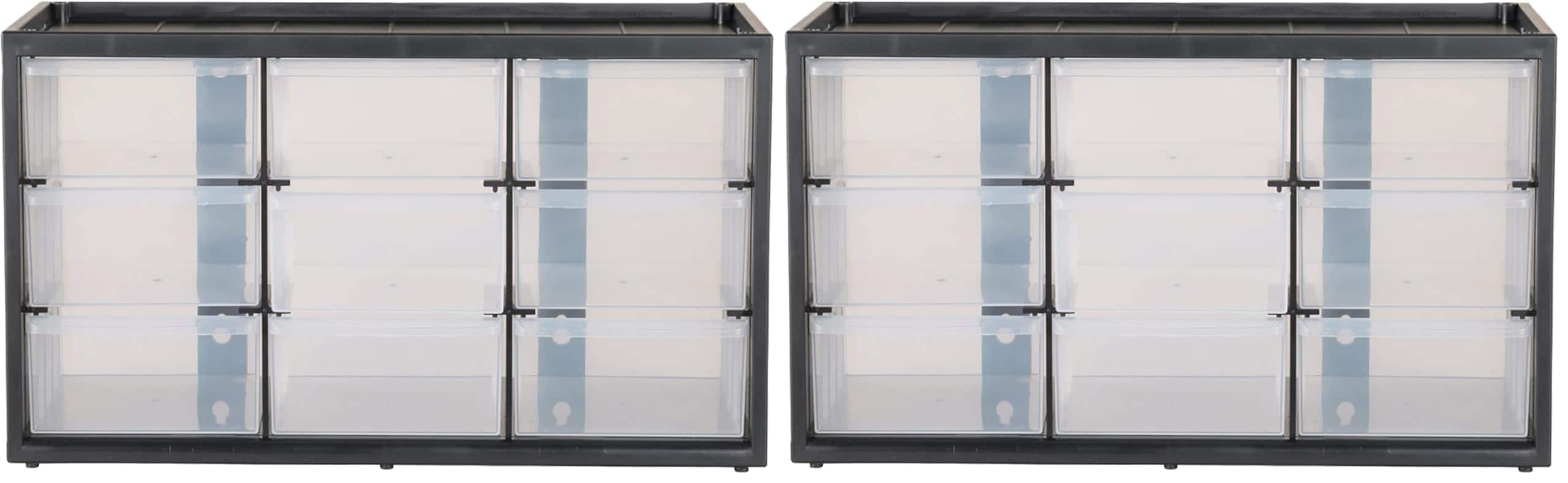 HM 1810 - CRAFTSMAN Storage Organizer 30 Drawer Modular Storage System Easily Stackable - 1 Count (Pack of 2) 9 Bins