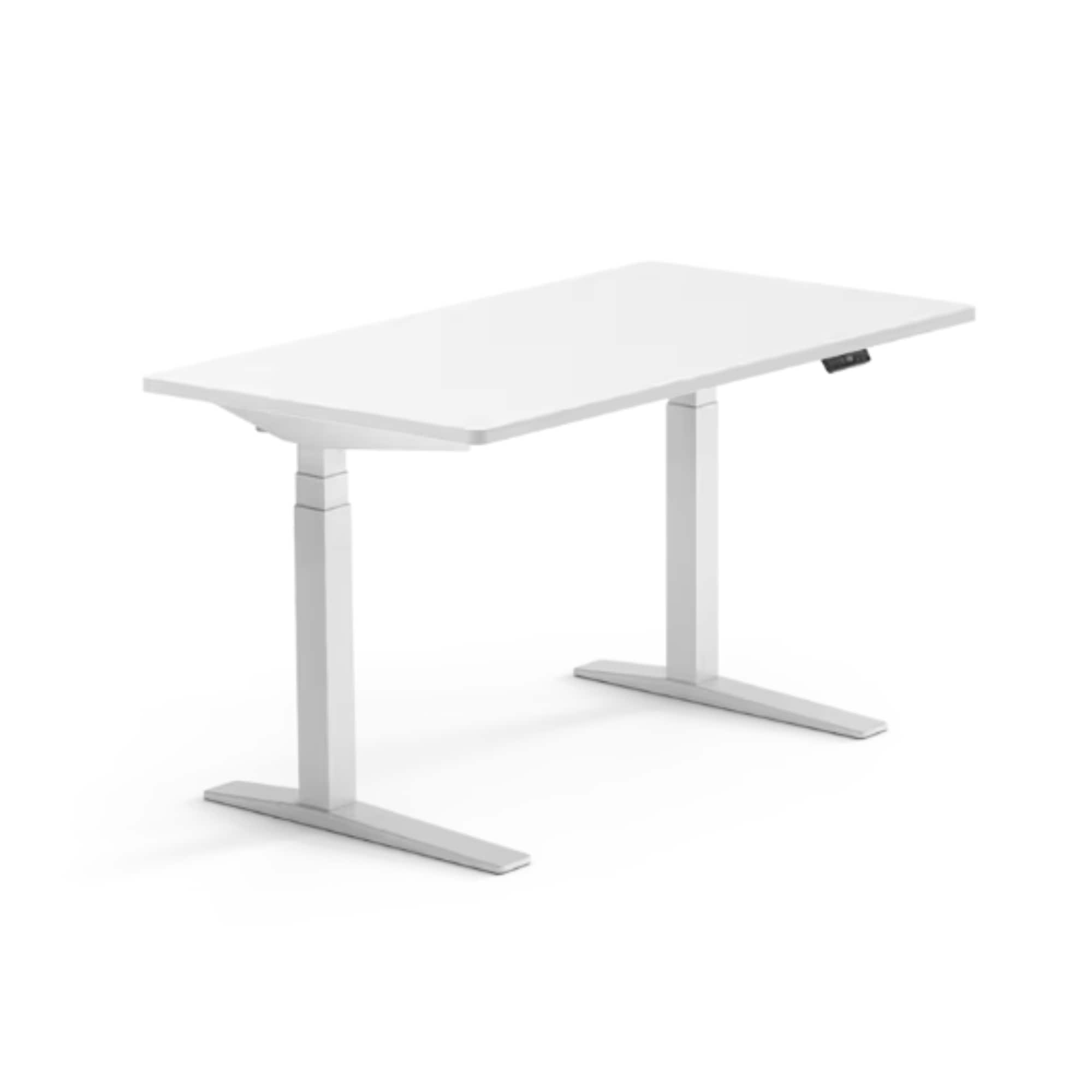 FlexiSpot - E7Pro 55''W Electric Adjustable Standing Desk Chipboard, / - White