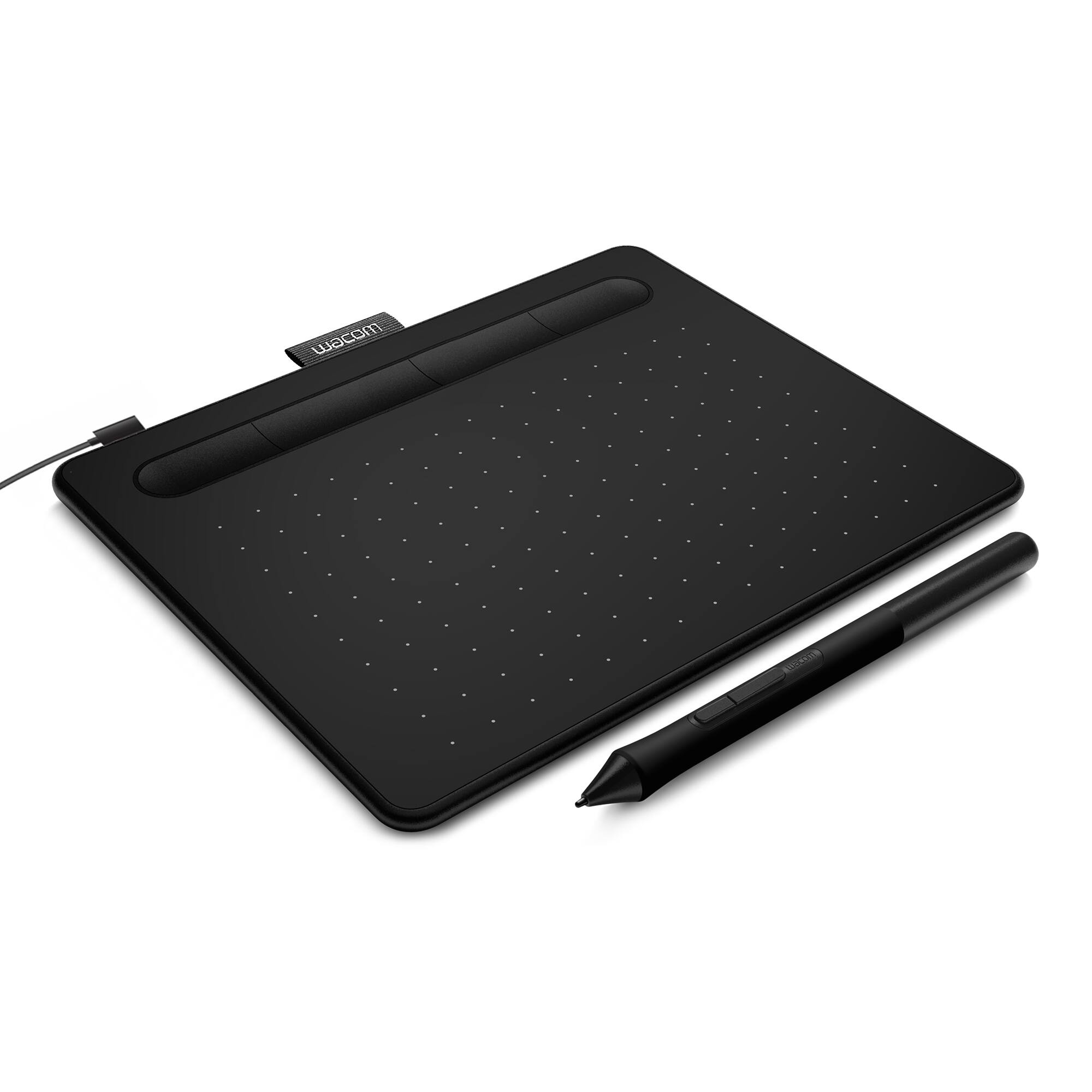Angle. Wacom - Intuos Graphic Drawing Tablet for Mac, PC, Chromebook & Android (Small) with Software Included - Black.