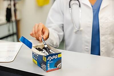 Alt View 8. Expo - Dry Erase Markers, Fine Tip, 36/Pack - Black.