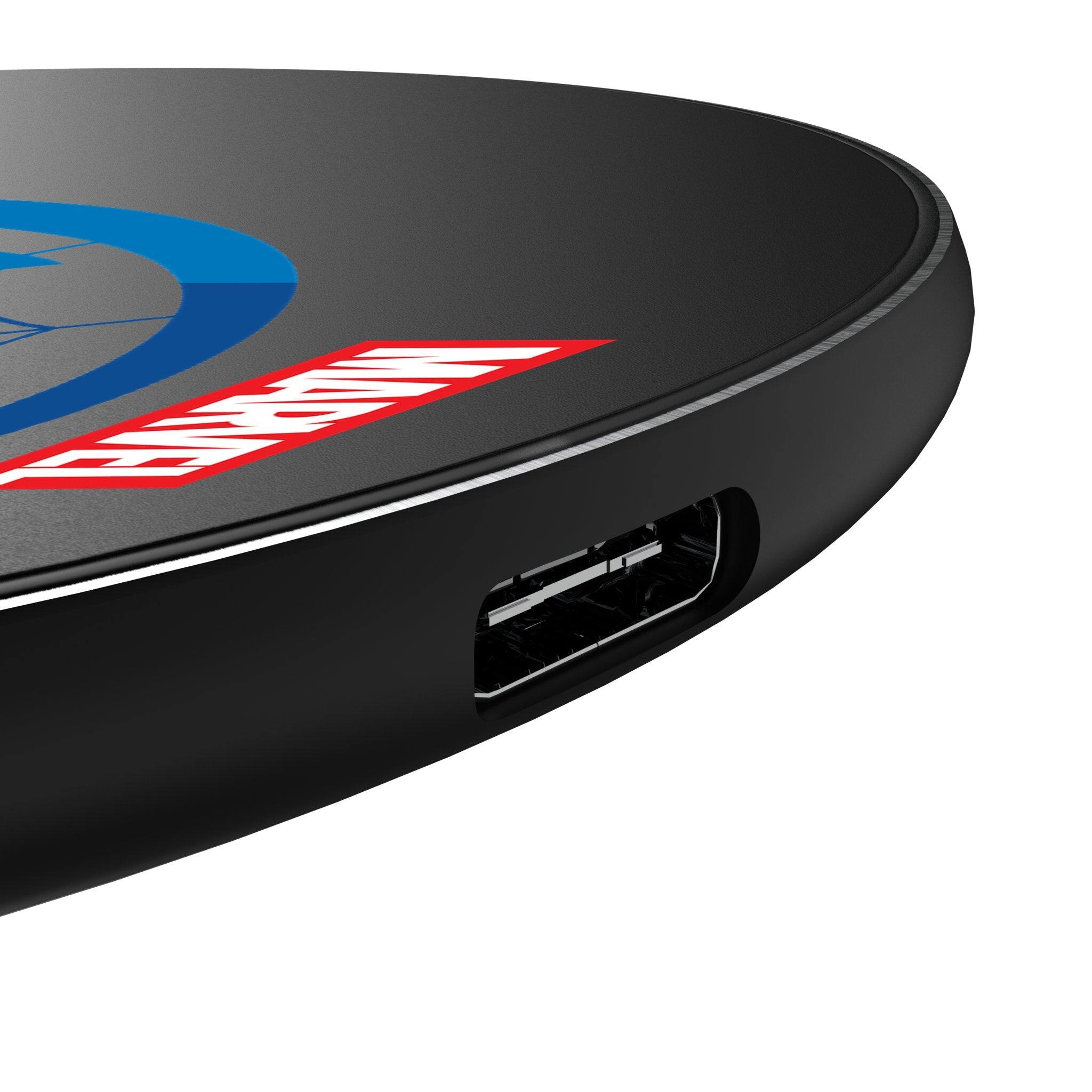 Left. Keyscaper - Marvel Sigil 15-Watt Wireless Charger - Spider-Man.