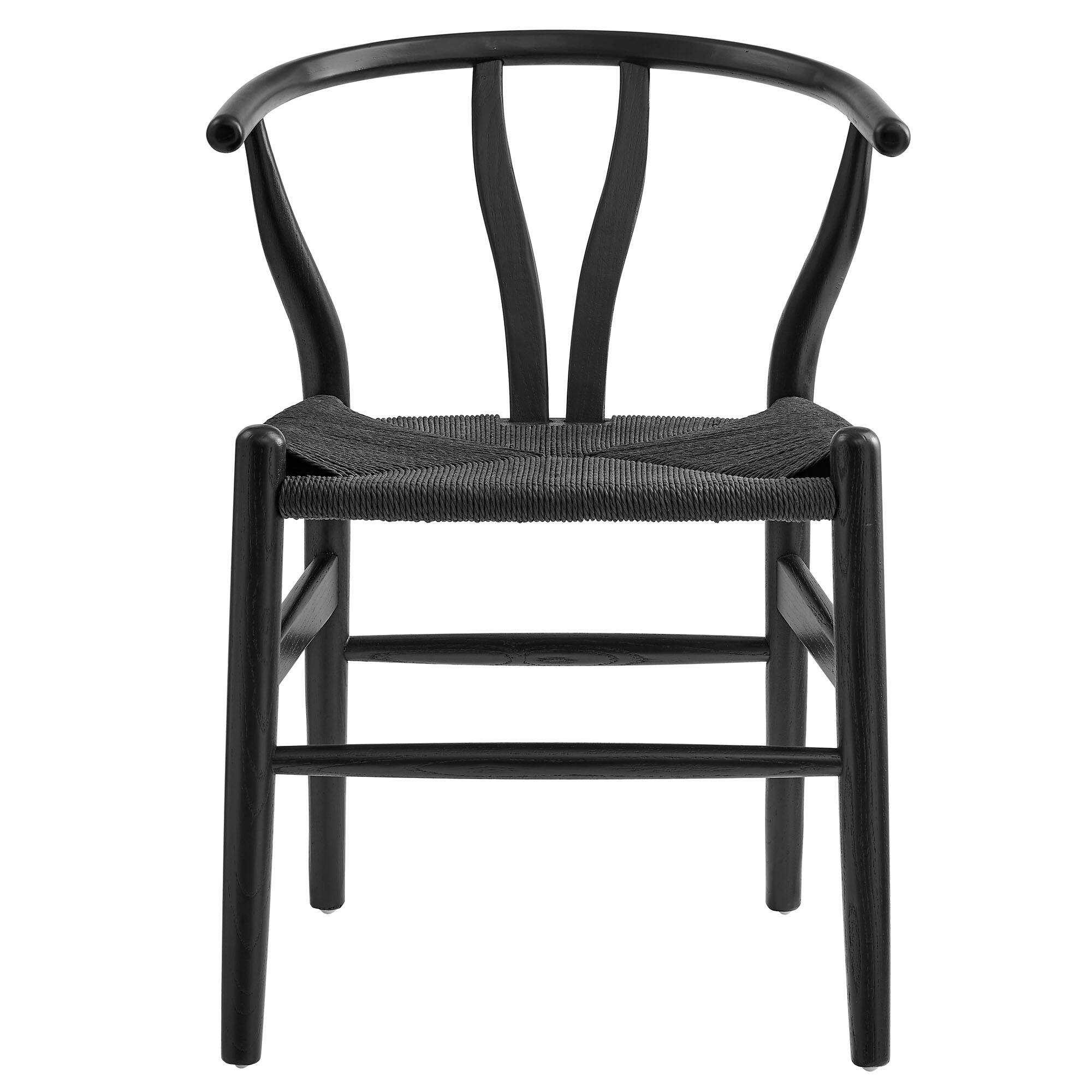 Alt View 2. Modway - Amish 29" Wood Dining Chair by Modway - Black.