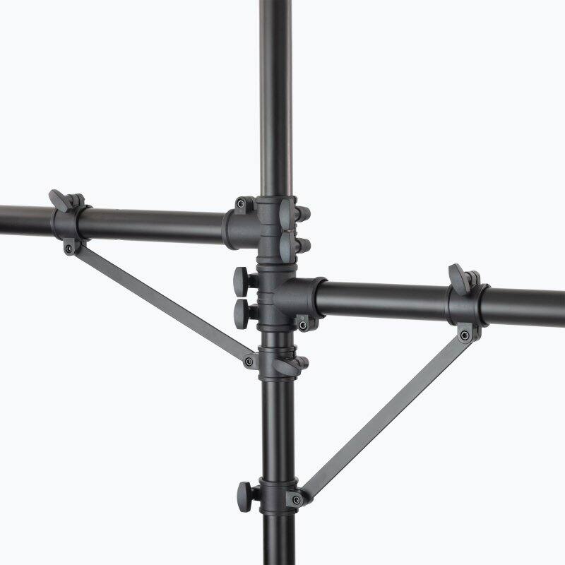 Alt View 2. On Stage Stands - On-Stage LS7720BLT Lighting Stand with Side Bars - Black.