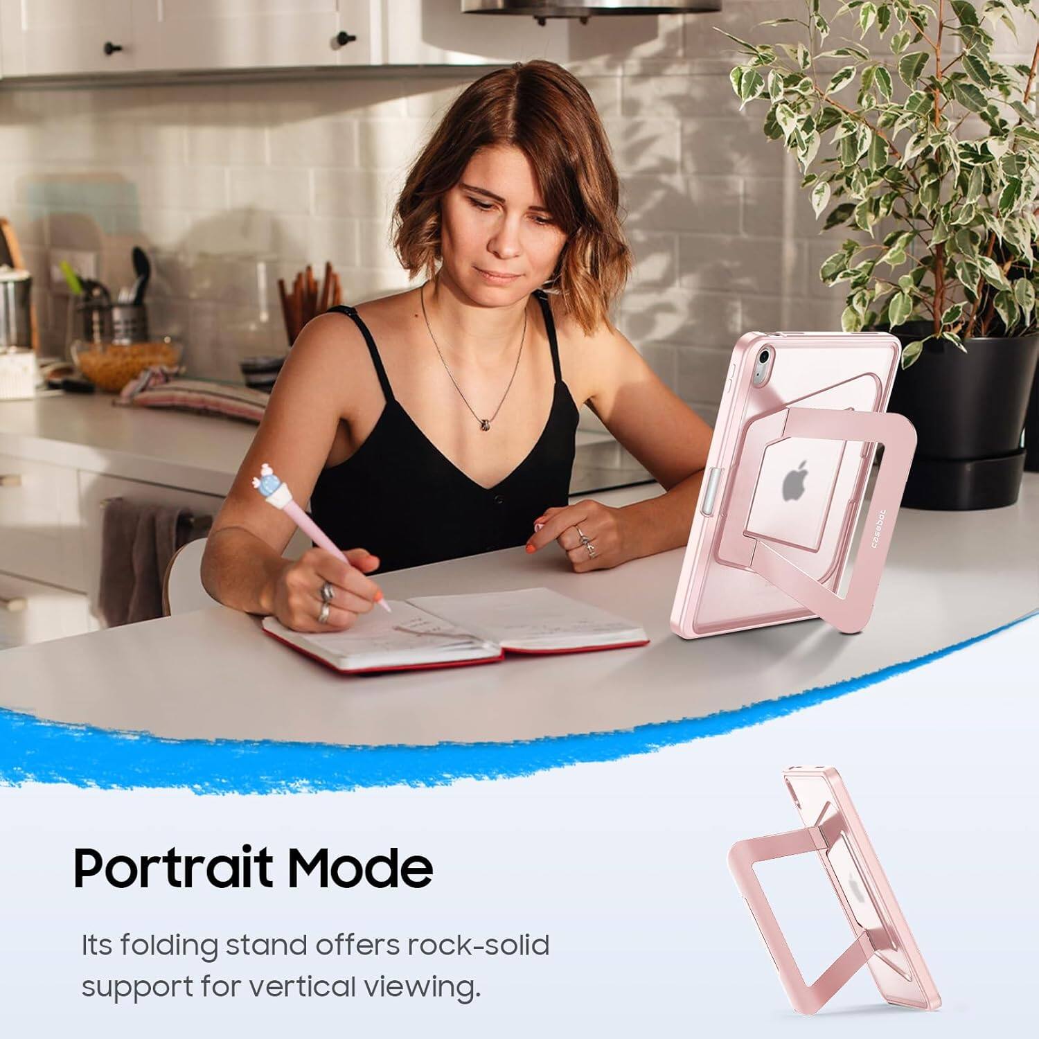 300 Portrait Mode  
Its folding stand offers rock-solid support for vertical viewing.