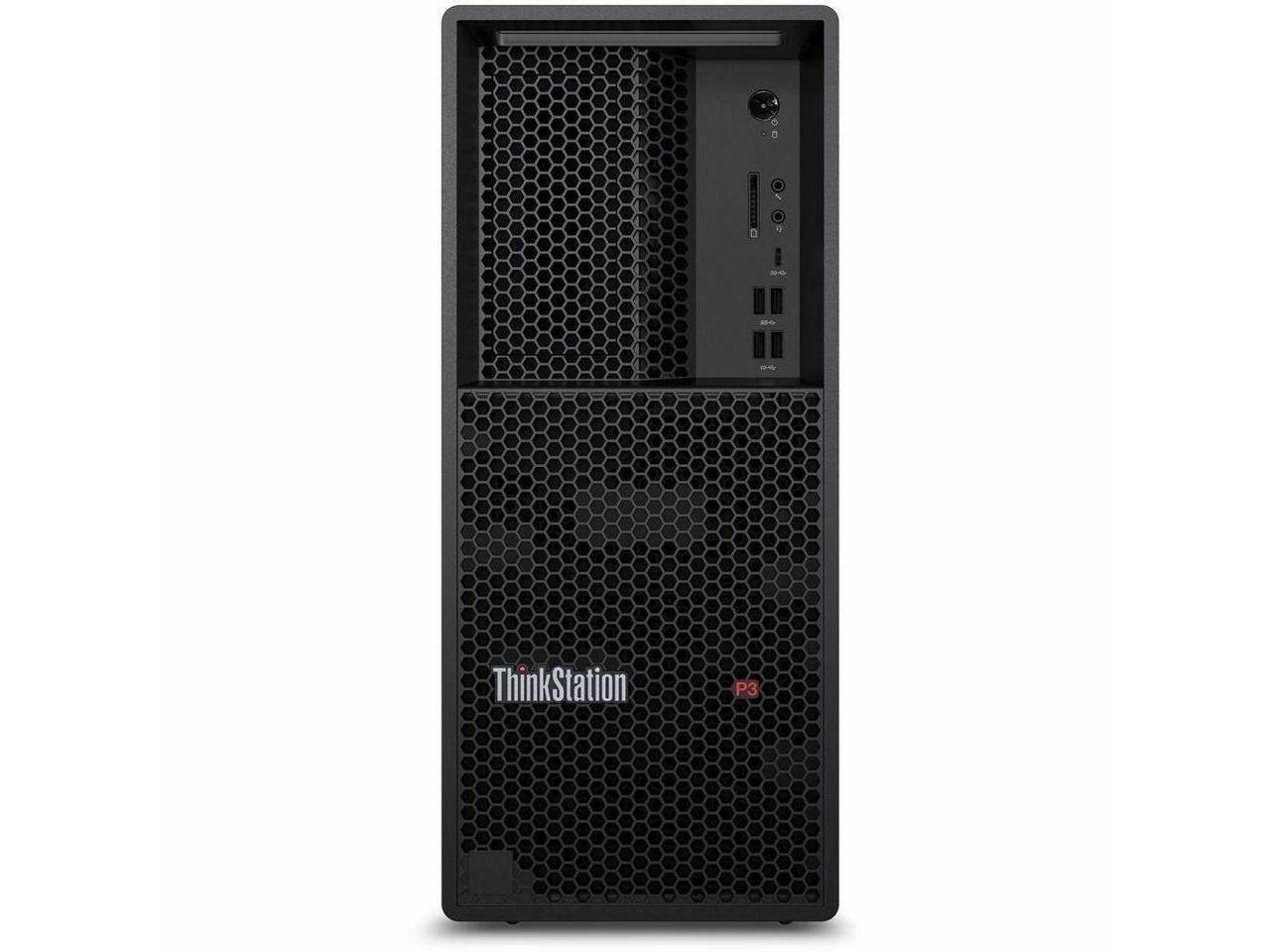 Alt View 3. Lenovo - Lenovo ThinkStation P3 Gen 2 - Intel Core Ultra 9 - 32 GB - 1 TB SSD - Windows 11 Pro - Black.